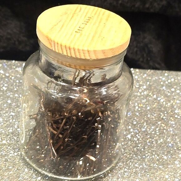 Rae Dunn Hair Pibs Jar w/Bobby Pins - Picture 5 of 6